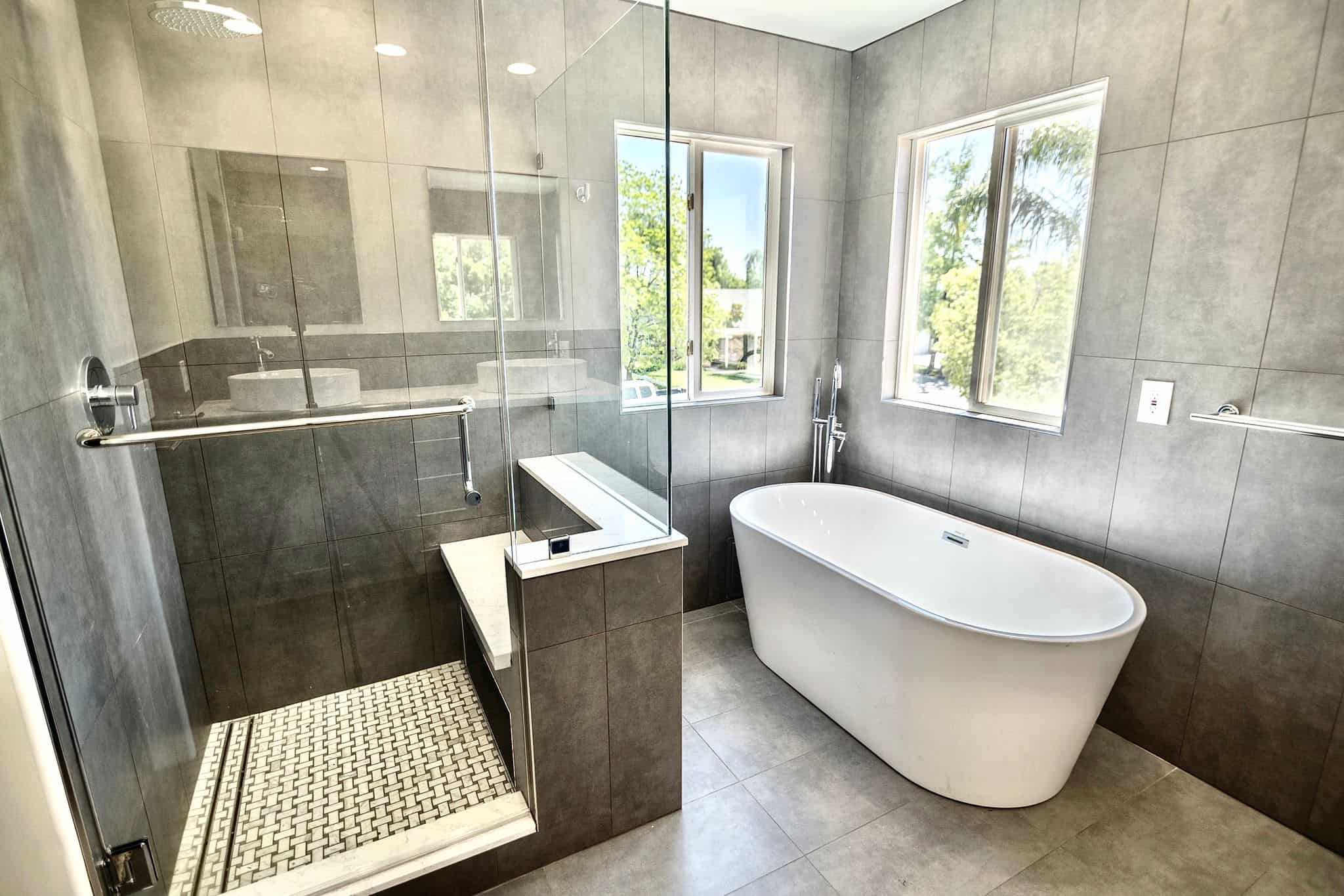 Bathroom tile and fixture upgrade, Austin TX